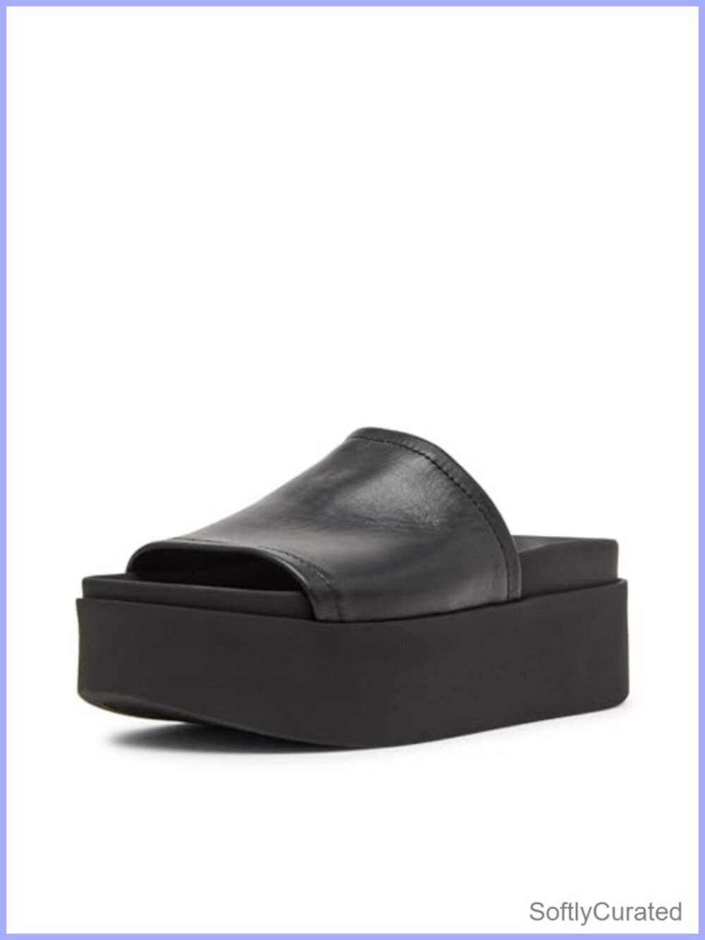 Arwen Platform Wedge Slingback Sandal Leather Open Toe Slip On